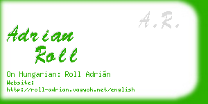 adrian roll business card