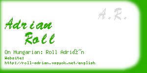 adrian roll business card